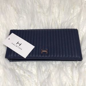 Halston Blue Wallet